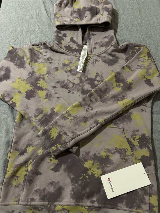 lululemon athletica Tops - lululemon athletica Olive, purple & Gray Tie-Dye Cowl Hoodie Size 6
